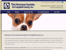 Tablet Screenshot of humanecampbell.org